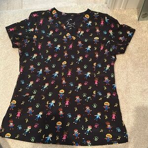 Printed Scrub top